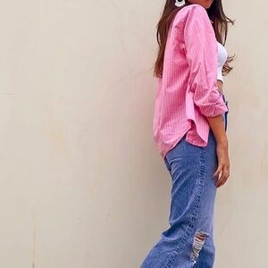 Chaps Pink Button-Up